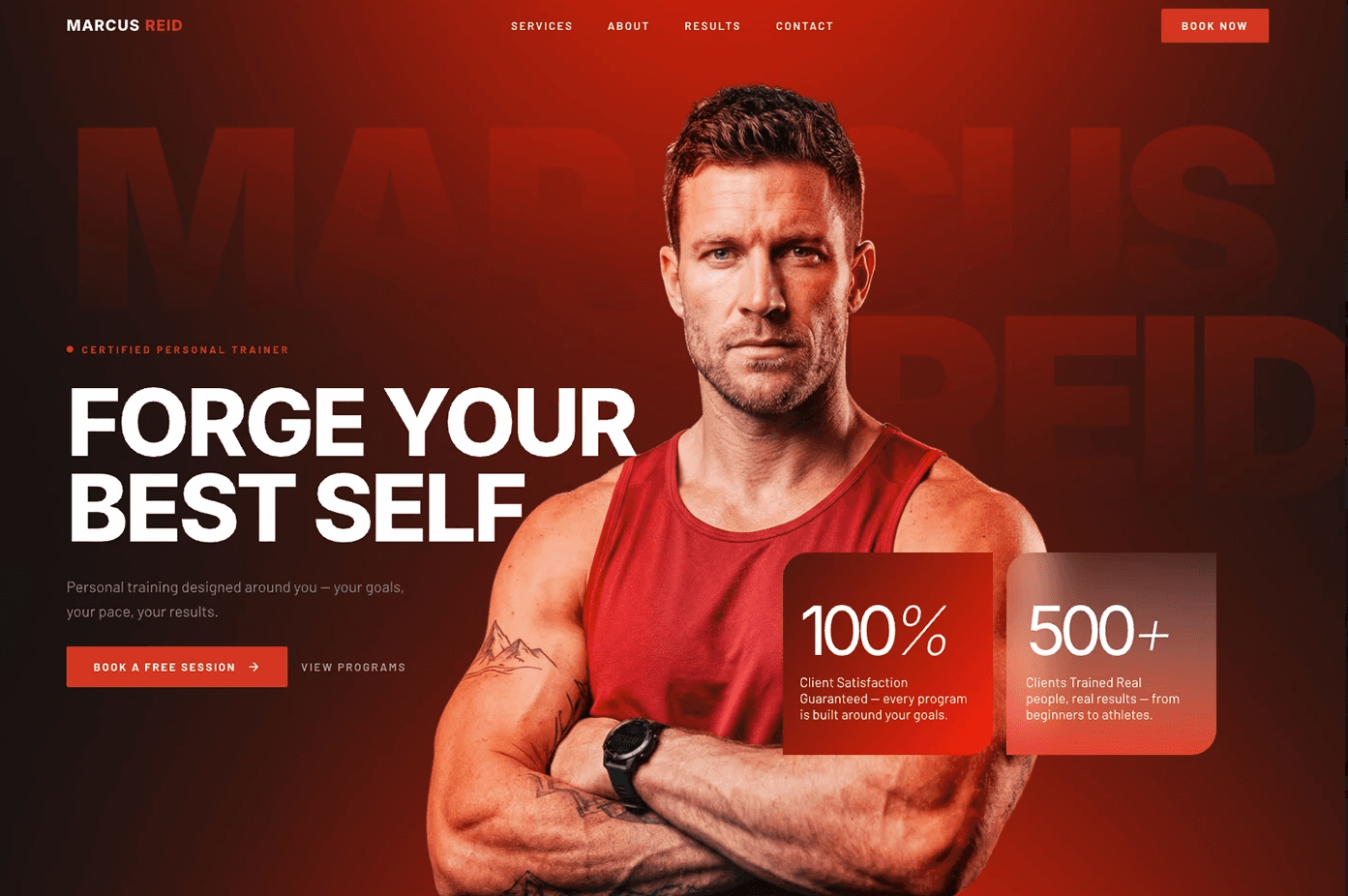 Fitness Website Concept